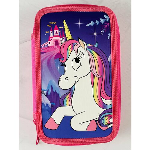 Пенал 125*205 мм Единорог Единорожка ламинированный картон