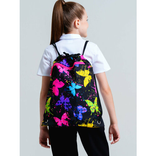 Сумка-мешок для девочки PlayToday размер 4838 см черный 560₽