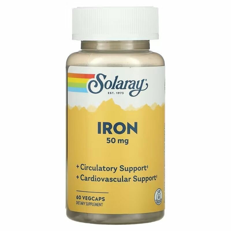 Iron, 50 мг, 70 г, 60 шт.