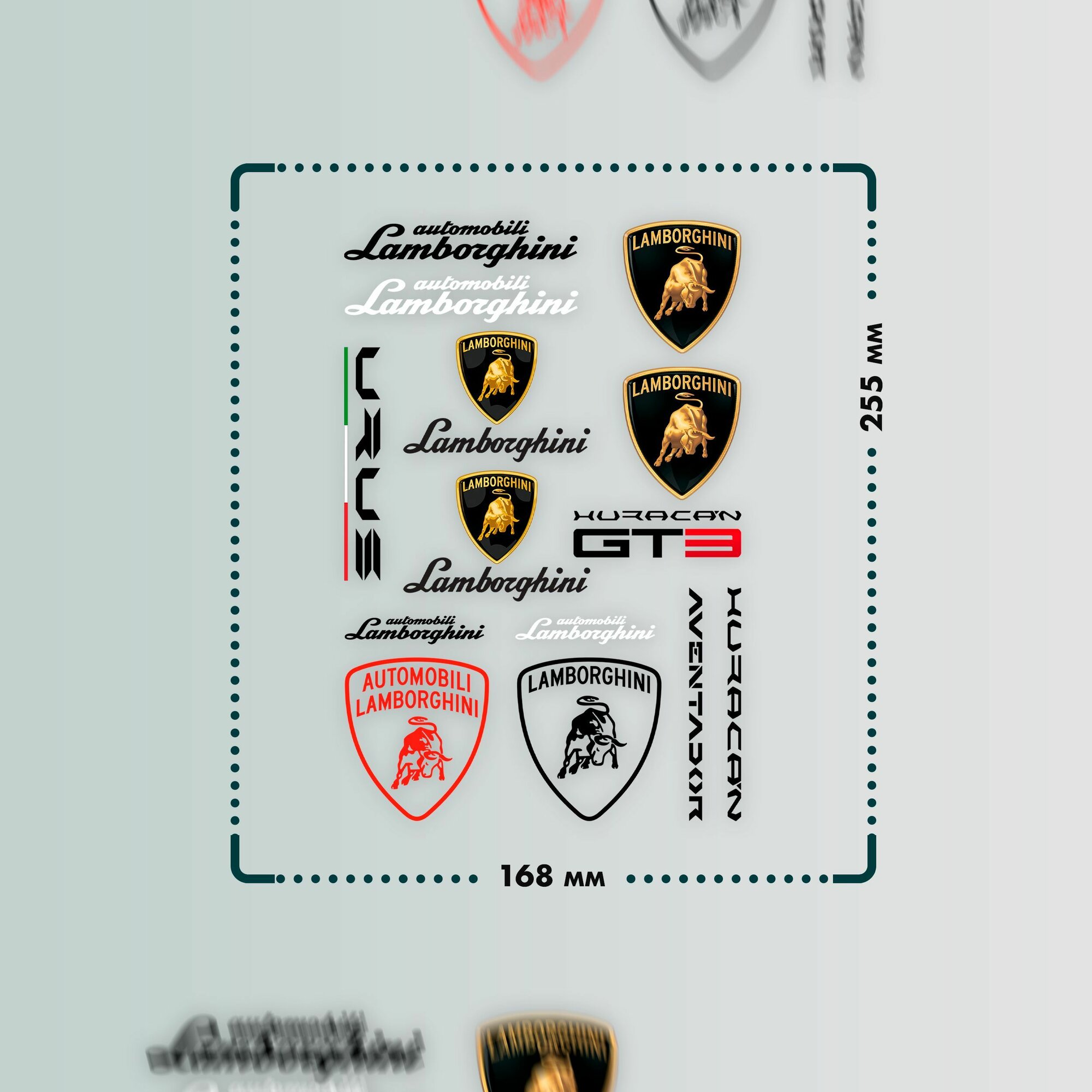 Термонаклейки на одежду Lamborghini — фото 1