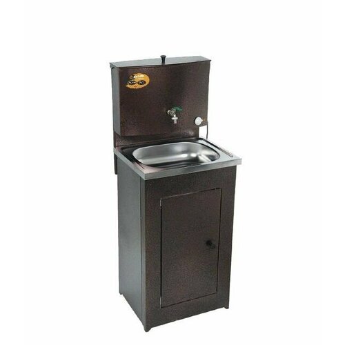 Умывальник ВИХРЬ Люкс с подогревом, нержавеющая мойка, медь черный