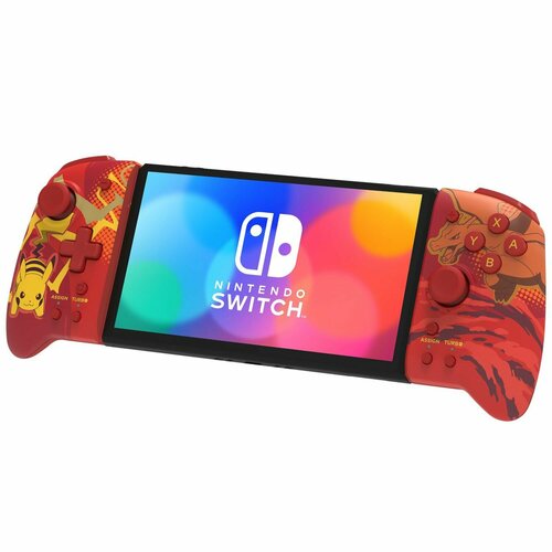 Nintendo Switch Контроллеры Hori Split pad pro (Charizard & Pikachu) для консоли Switch салатовый
