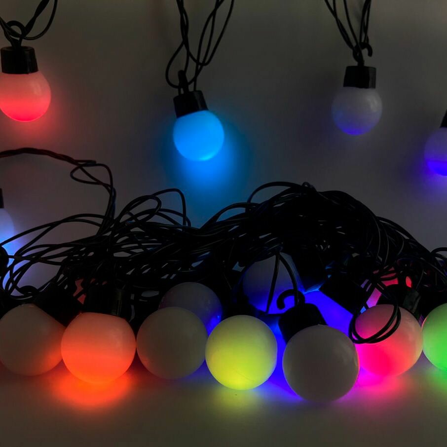 Гирлянда светодиодная 'Шарики' 5м 25 LED 30мм мультиколор 303-569 Neon Night