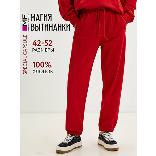 фото Брюки джоггеры mark formelle 182497-1, размер 164/170-110, красный