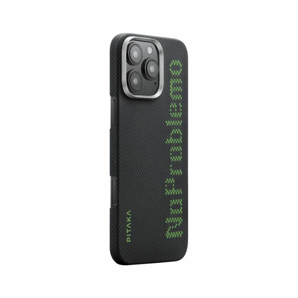 Чехол PITAKA Aries Tactile Woven Case для iPhone 16 Pro 6.3", принт без проблем (NoProblemo) — фото 1