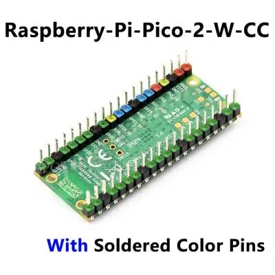 Raspberry Pi Pico 2 W микроконтроллер, Soldered Color Pins