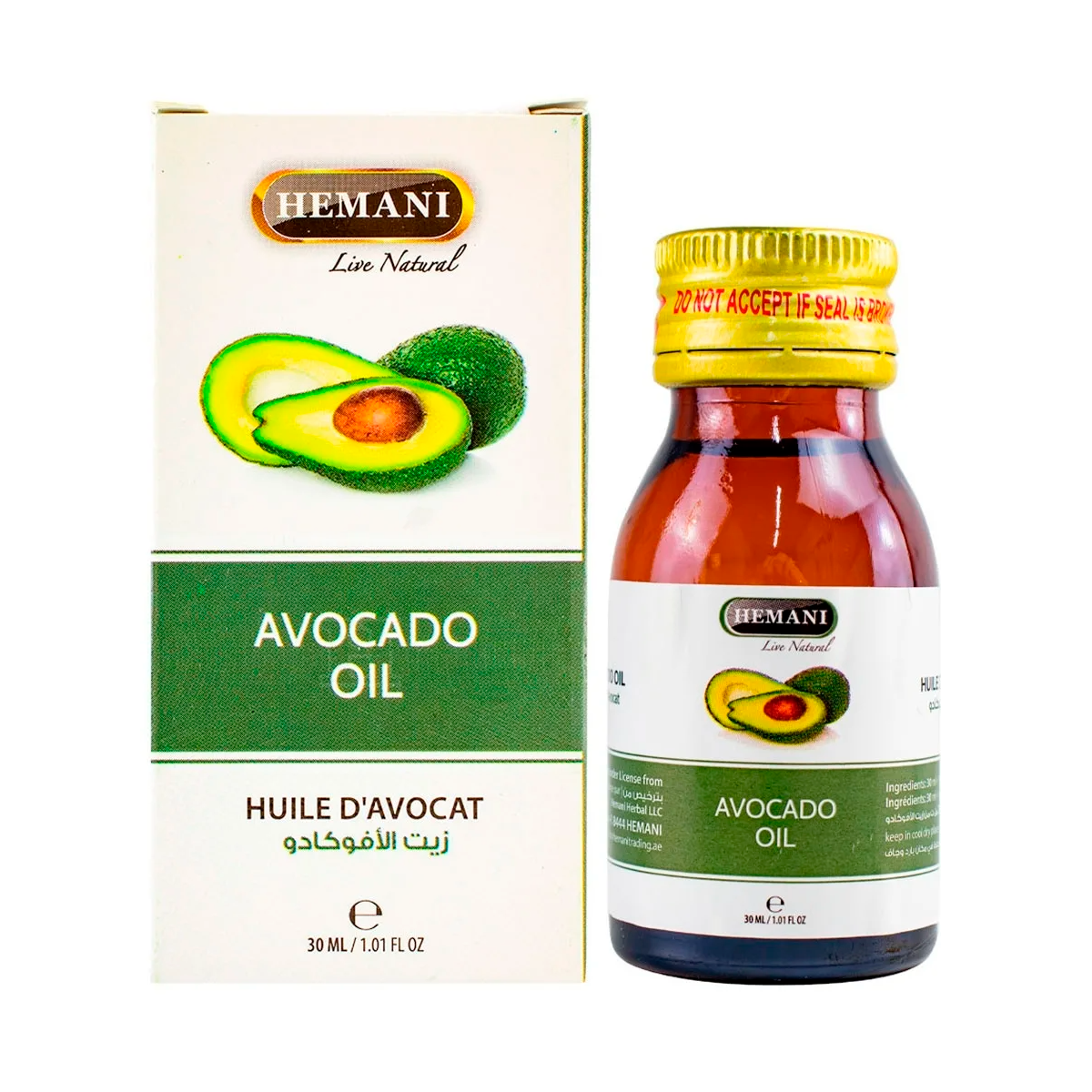 Масло Авокадо Hemani, 30 мл, 100% натуральный продукт без добавок