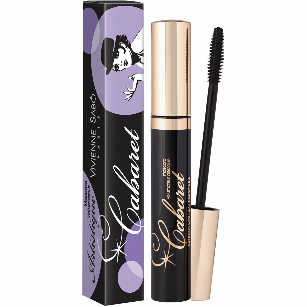 Тушь для ресниц Vivienne Sabo, Cabaret Artistic Volume, с эффектом сценического объема, тон 01 черная
