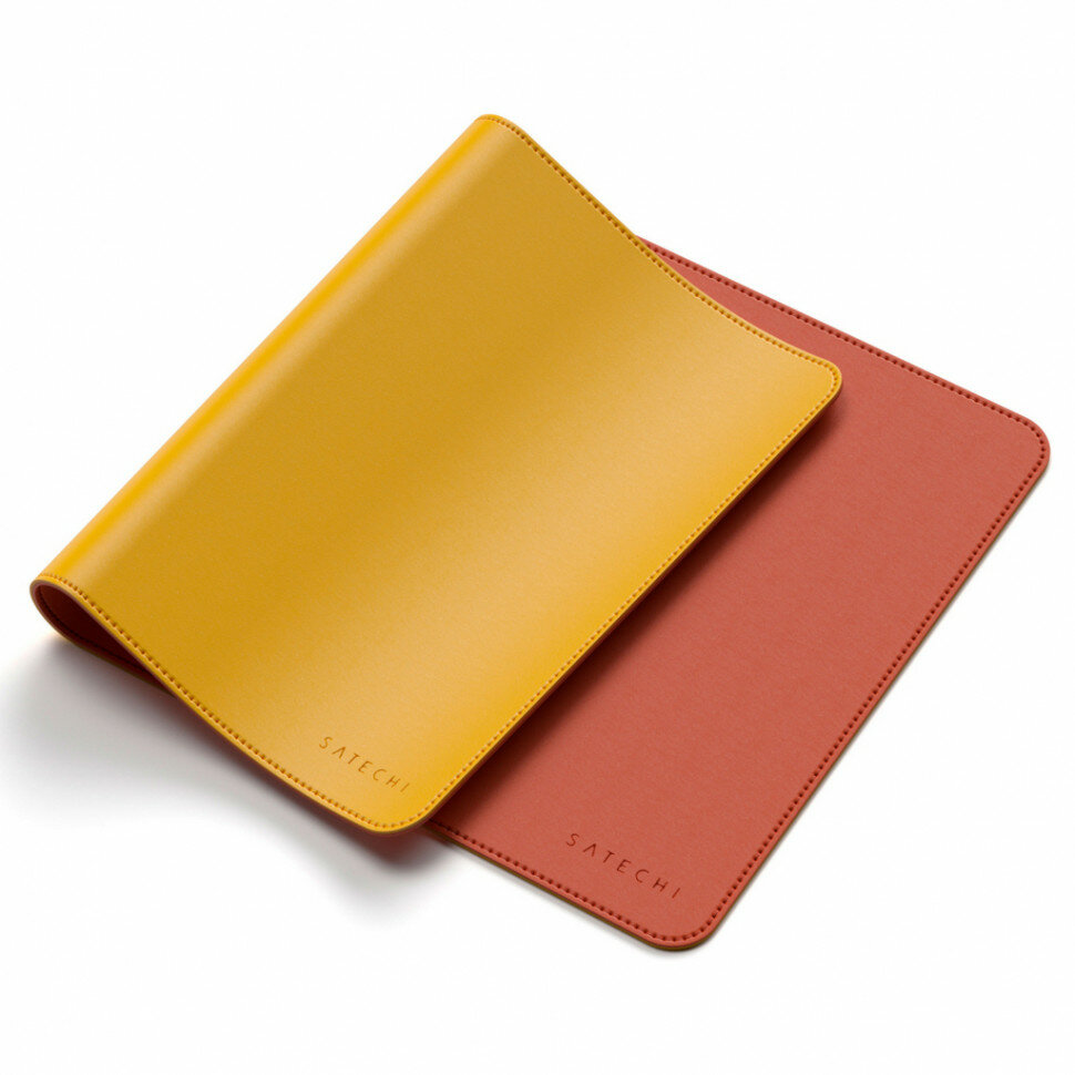 Коврик Satechi Dual Side ECO-Leather Deskmate (ST-LDMYO) желтый/оранжевый