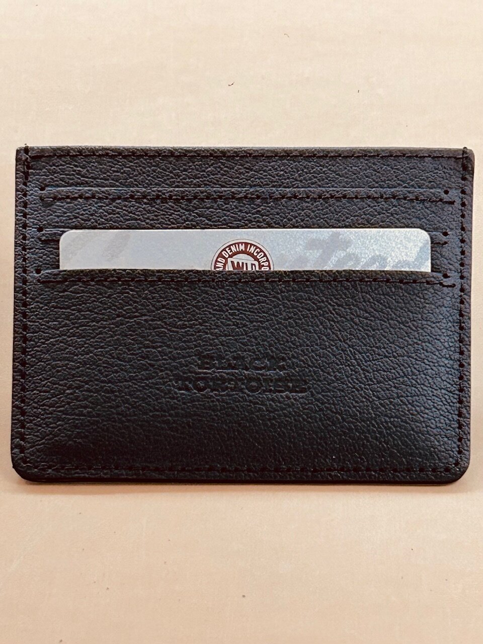 Картхолдер Black Tortoise, фактура матовая, черный — фото 1