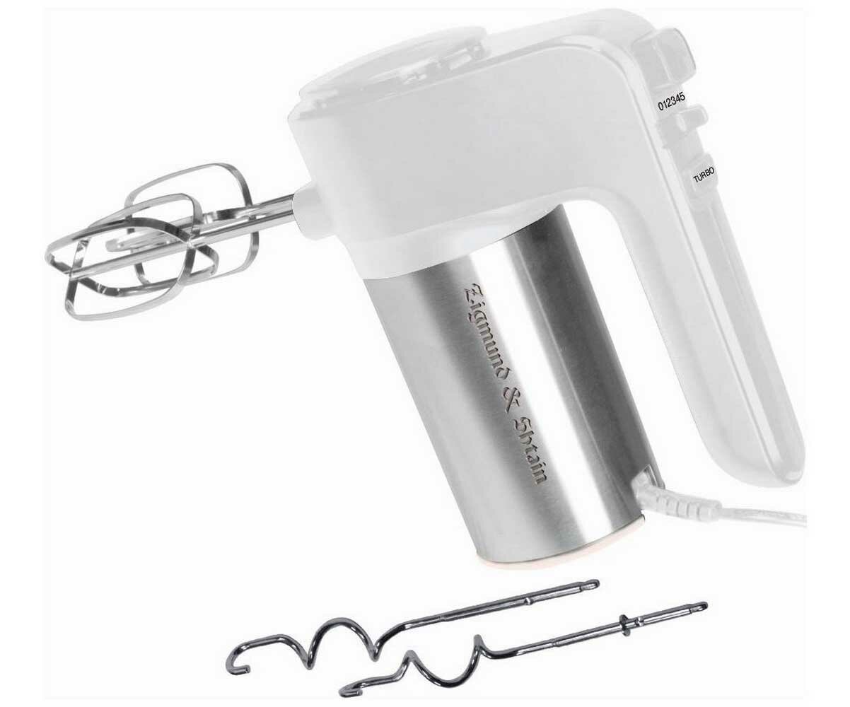 Миксер Zigmund & Shtain ZHM-155 турборежим 6 скоростей белый