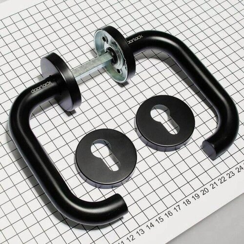 Изображение товара Ручка дверная DOORLOCK V 038/F/8/C/SS PZ, U-form противоожарная