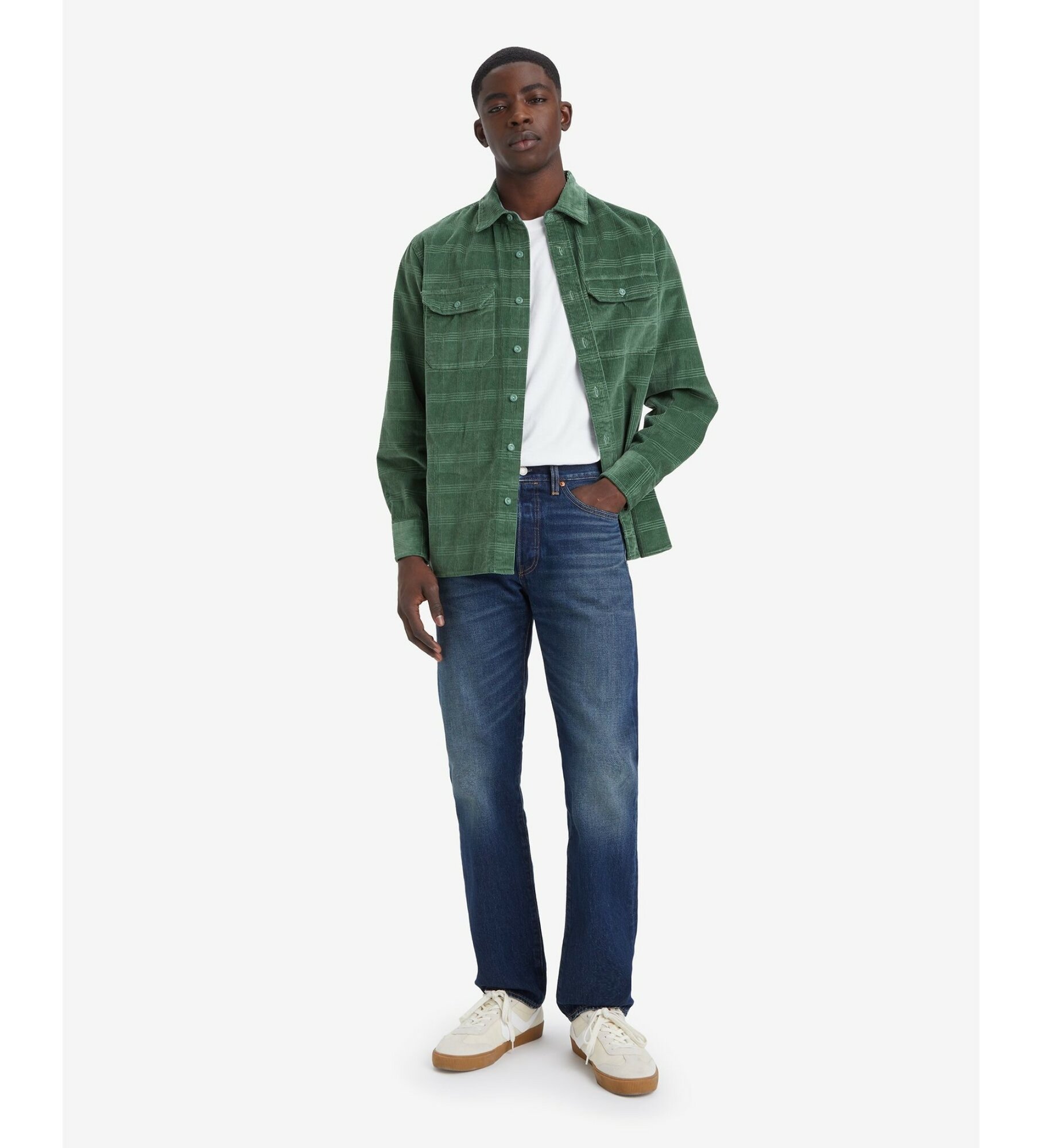 Джинсы классические Levi's 501 Original Fit, размер 36/32 JEAN, cиний — фото 1