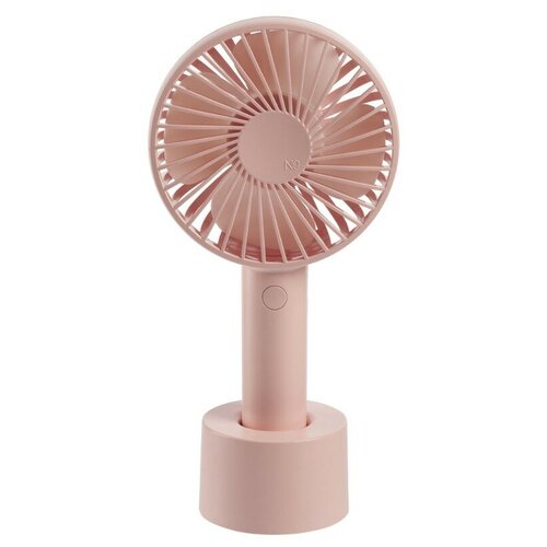 Xiaomi Mi SOLOVE manual fan 2000mAh 3 Speed Micro Usb + CHARGING BASE Зарядная подставка N9P Pink