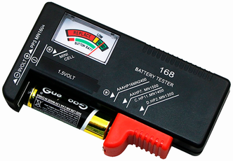 Тестер батареек 1,5-9В аналоговый дисплей