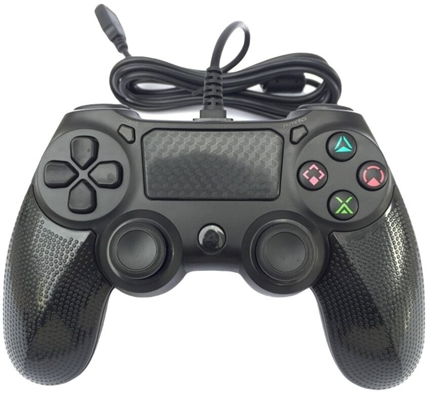 Проводной геймпад для PlayStation 4 / контроллер PS4 / джойстик / черный