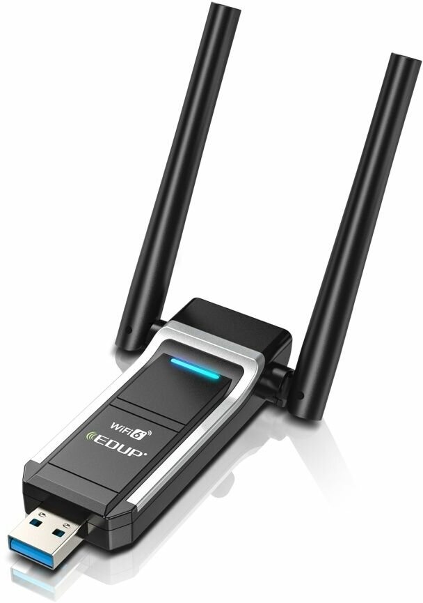 EDUP WiFi 6 USB адаптер 1800Мбит/с Free Driver Dual Band 2,4Ghz/5,0Ghz 802.11ax