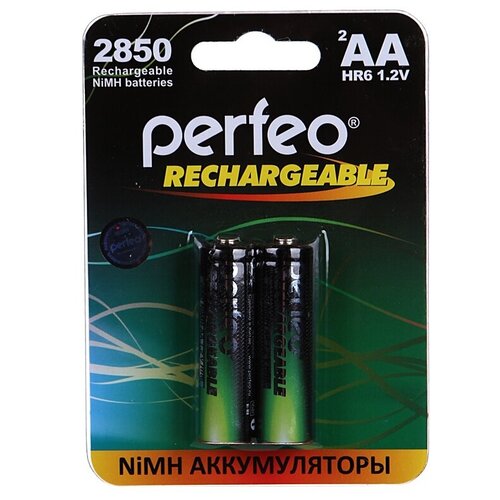 фото Аккумулятор aa - perfeo 2850mah (2 штуки) pf aa2850/2bl pl