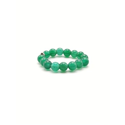 Кольцо, хризопраз, размер 17, зеленый браслет из натурального хризопраза на резинке со вставкой сердце из хризопраза 17 размер hrustalek