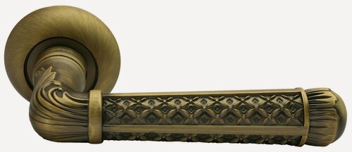 Изображение товара Ручка дверная Morelli MH-32 COF кофе, ручки для межкомнатных дверей на круглой накладке 1 шт, фурнитура