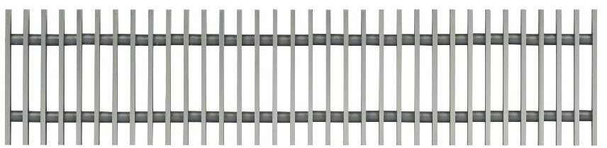 Решетка рулонная Techno РРА 150-0600/C алюминиевая, цвет серебро