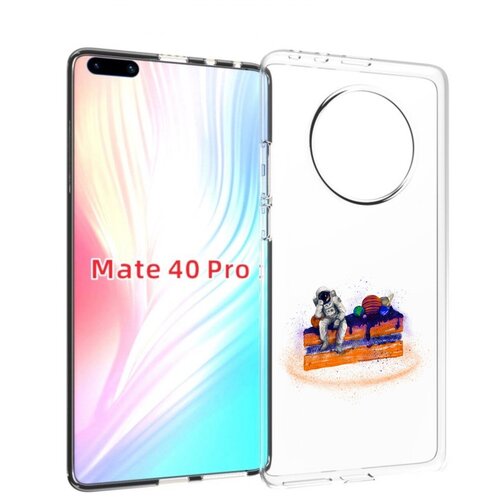 Чехол MyPads торт с планетами для Huawei Mate 40 Pro (NOH-NX9) задняя-панель-накладка-бампер чехол mypads торт с планетами для huawei nova 10 задняя панель накладка бампер