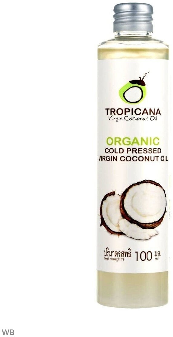 Масло кокосовое Tropicana первого холодного отжима, 0.1 л