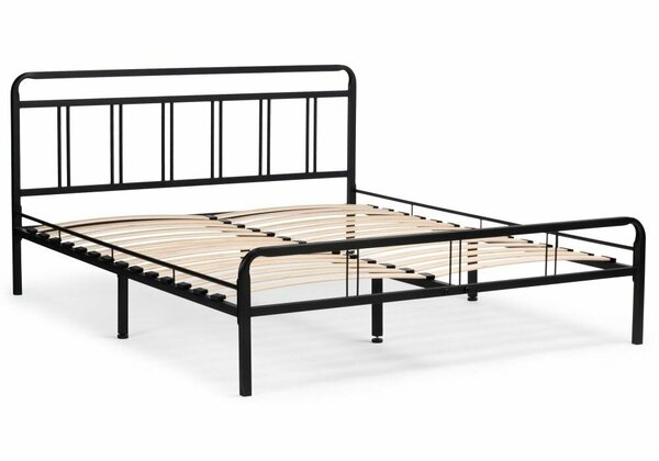 Двуспальная кровать Woodville Рейк 160х200 Черный