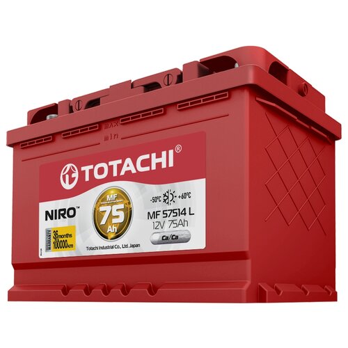 Автомобильный аккумулятор TOTACHI MF 57514, 276x175x190, полярность обратная