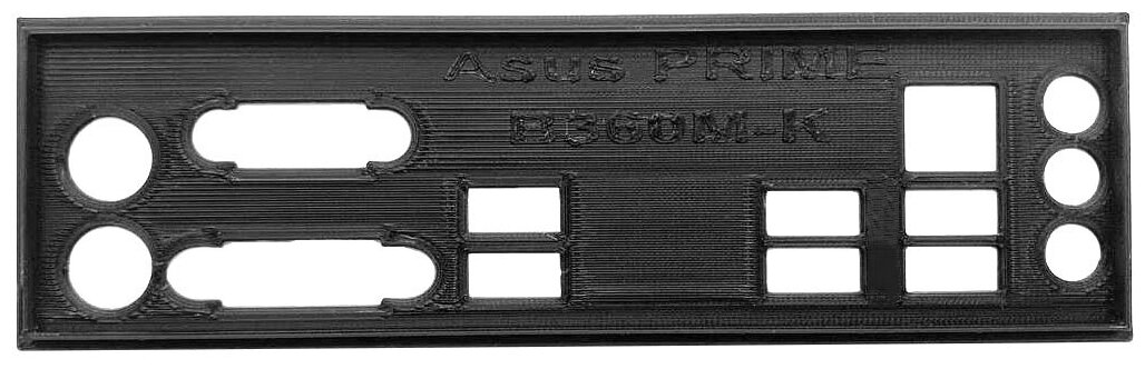 Заглушка для компьютерного корпуса к материнской плате Asus Prime B360M-K black