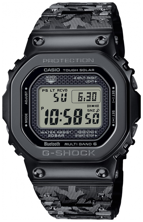 Наручные часы CASIO Casio GMW-B5000EH-1E, черный, серый