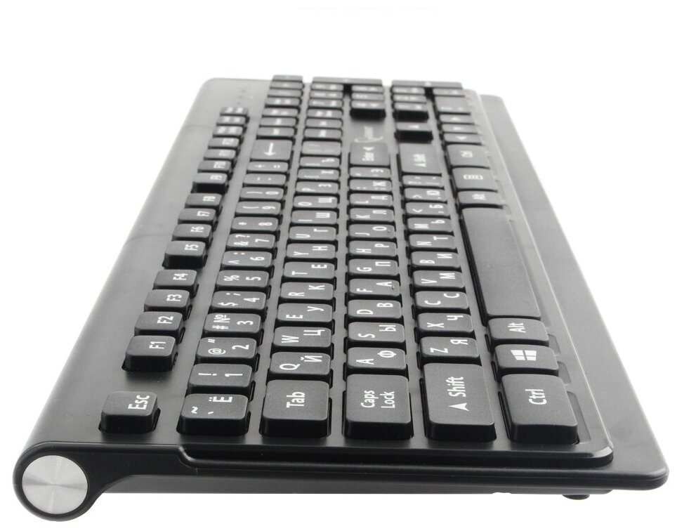 Клавиатура и мышь Wireless Gembird черный, 2.4ГГц/10м, 1600 DPI, мини-приемник- USB - фото №2