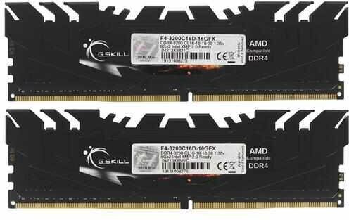 Оперативная память G.skill DDR4 16Gb (2x8Gb) 3200MHz pc-25600 FLARE X Black (F4-3200C16D-16GFX)