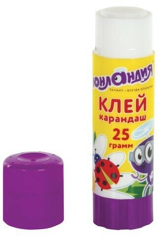 Клей-карандаш юнландия "юнландик И божья коровка", 25 г, улучшенный, 227612