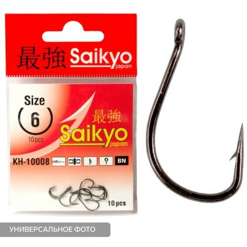фото Крючки saikyo kh-10008 idumezina bn № 6, 10шт