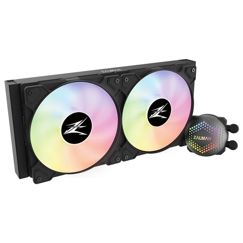 Система водяного охлаждения Zalman CPU Liquid Cooler 280mm, BK (ALPHA 28 Black) система охлаждения жидкостная zalman alpha 28 white 1600rpm вентиляторы 2 140 мм