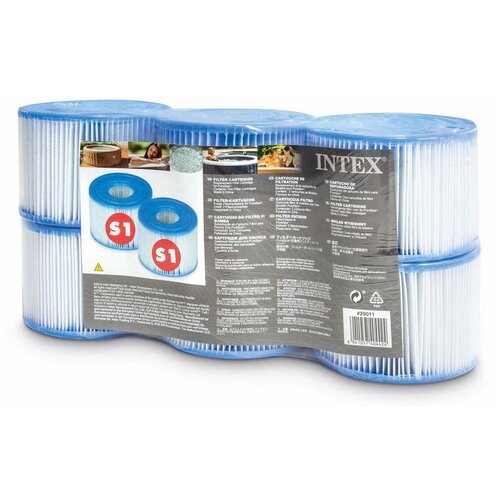 Картридж для спа-бассейна Intex, 6 штук в упаковке тент энергоэффективный для джакузи 196см intex 28523