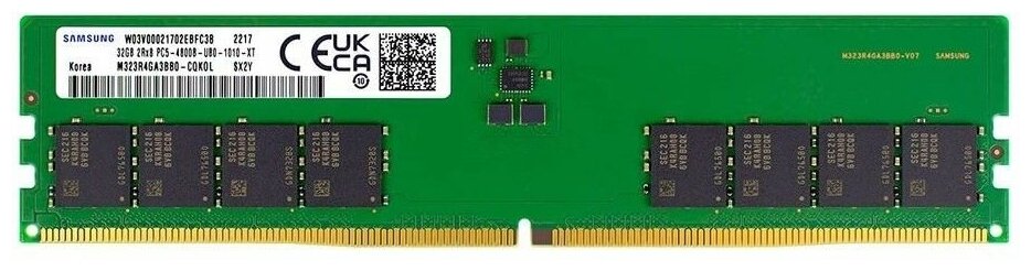 Оперативная память Samsung DDR5 4800 МГц DIMM CL40 M323R4GA3BB0-CQKOL