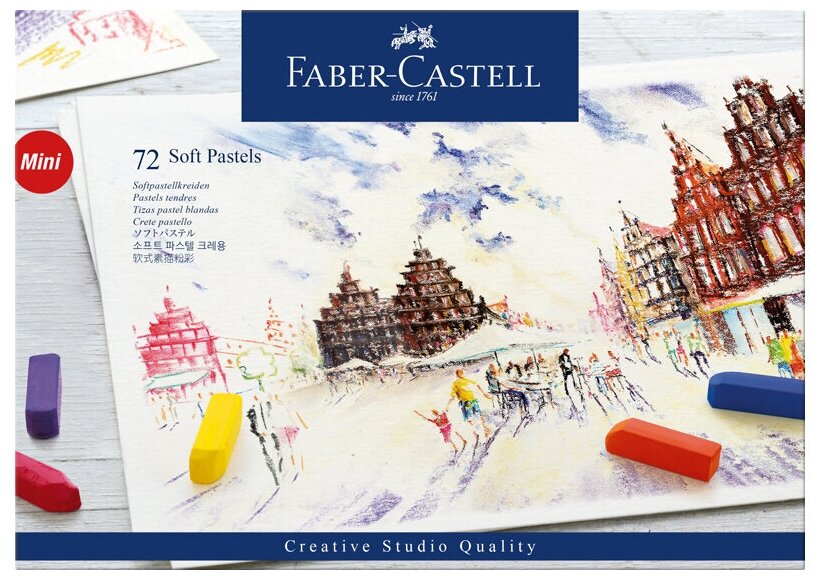Пастель Faber-Castell "Soft pastels", 72 цвета, мини