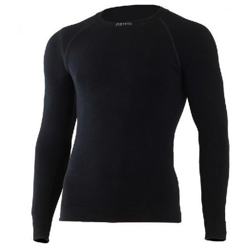 фото Футболка мужская wolf/ дл. рукав/ шерсть 200/ черный/ s/m lasting