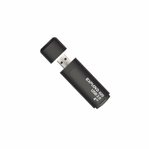Флешка 620, 4 Гб, USB2.0, чт до 15 Мб/с, зап до 8 Мб/с, чёрная