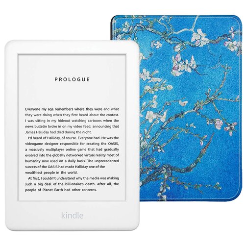 Электронная книга Amazon Kindle 10 8Gb SO White с обложкой ReaderONE