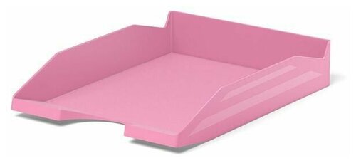 Лоток для бумаг пластиковый Office Pastel, розовый