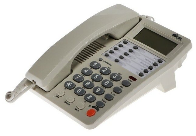 Телефон Ritmiх RT-495, Caller ID, однокнопочный набор, память номеров, спикерфон, белый