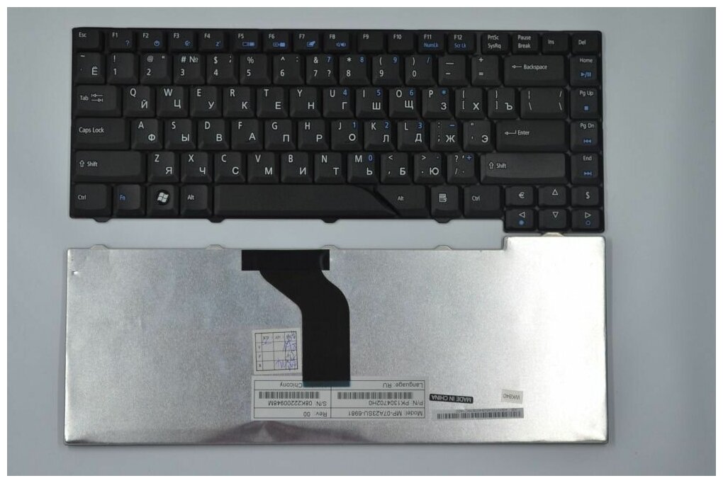 Клавиатура для ноутбука Acer Aspire 4520, eMachines E510 черная