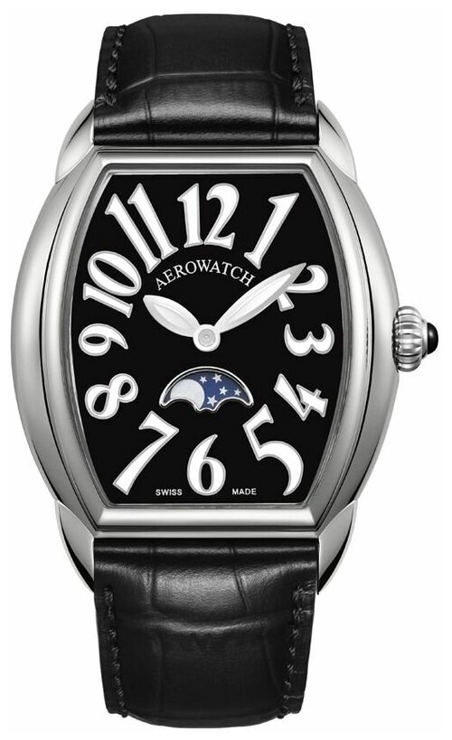 Наручные часы AEROWATCH Streamline 43958 AA04, черный, серебряный
