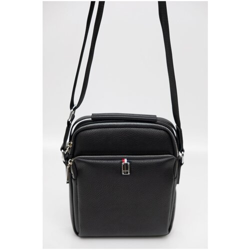 фото 363-08 1129-3 сумка кросс-боди мужская экокожа de-gosa черный