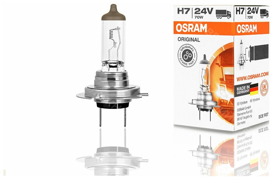 Лампа 24V H7 70W Px26d Osram Original Line 1 Шт. Картон 64215 Osram арт. 64215