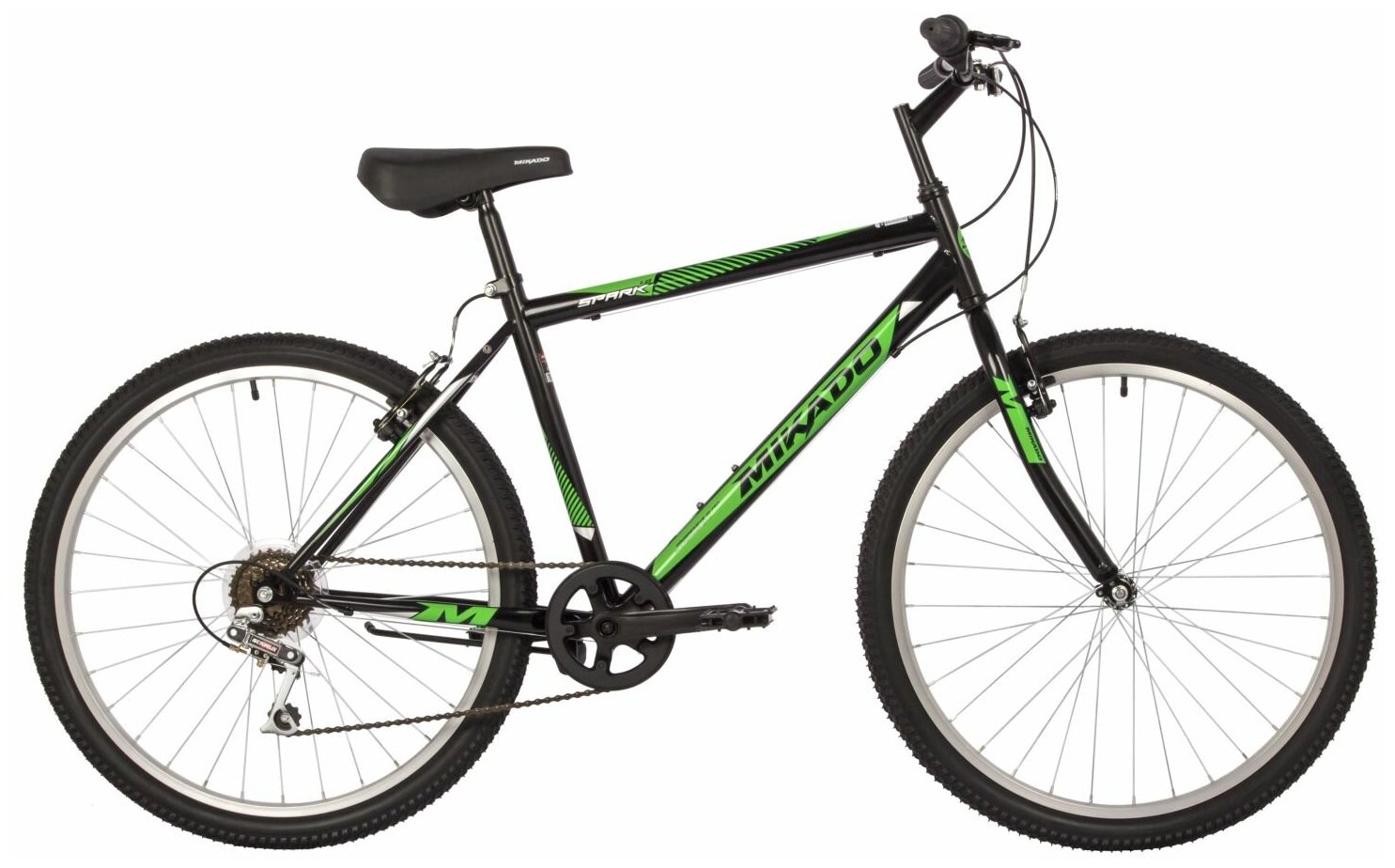 Велосипед горный MIKADO 26", Spark 1.0, зеленый, сталь, размер 18"
