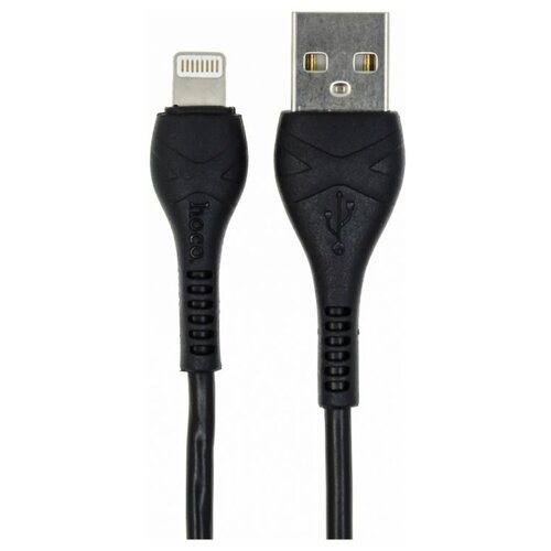 Дата-кабель Hoco X37 Cool Power USB-Lightning (2.4 A) 1 м, черный дата кабель hoco x37 cool power usb microusb 2 4 a 1 м черный